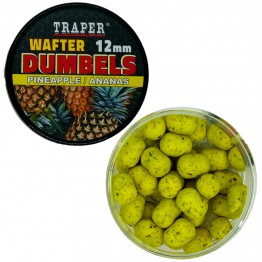 Бойлы Traper Boilies Dumbels Wafter 12 мм/40 г Ananas (Ананас)